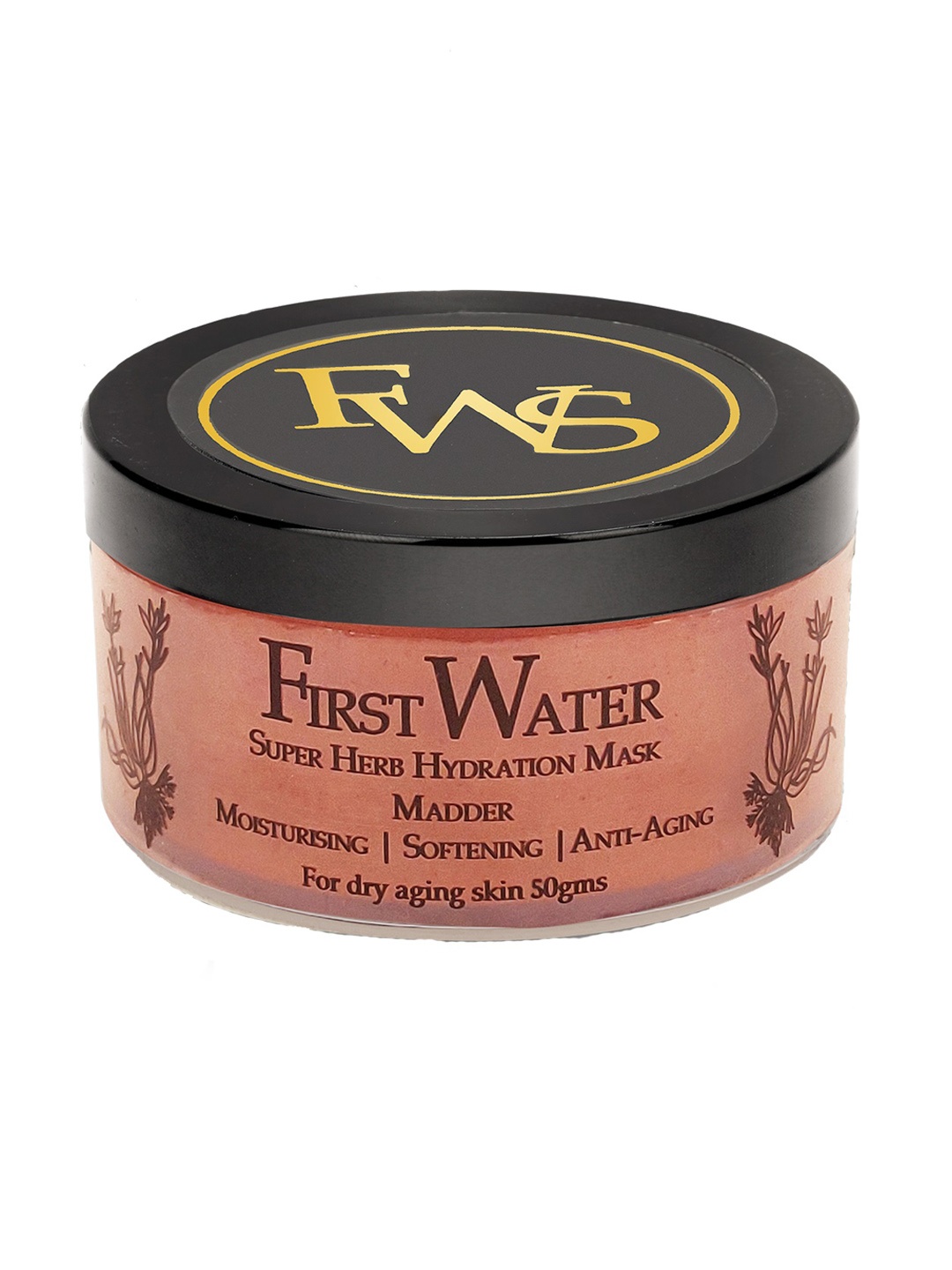 

FIRST WATER Super Herb Hydrating Mask - Madder - Anti-Aging - Vegan - 50 g, Pink