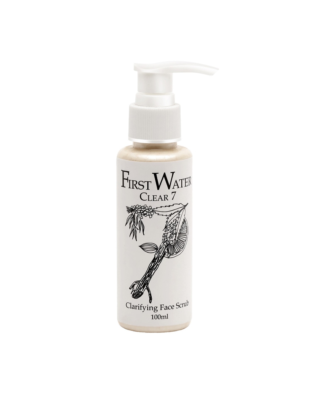 

FIRST WATER Clear 7 Face Scrub for Acne-Prone Skin - 100 ml, Off white