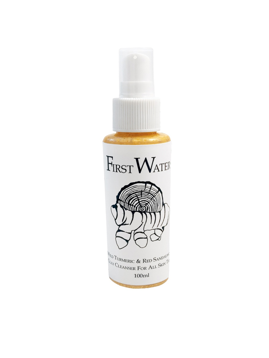 

FIRST WATER Wild Turmeric & Red Sandalwood Clay Cleanser - 100 ml, White