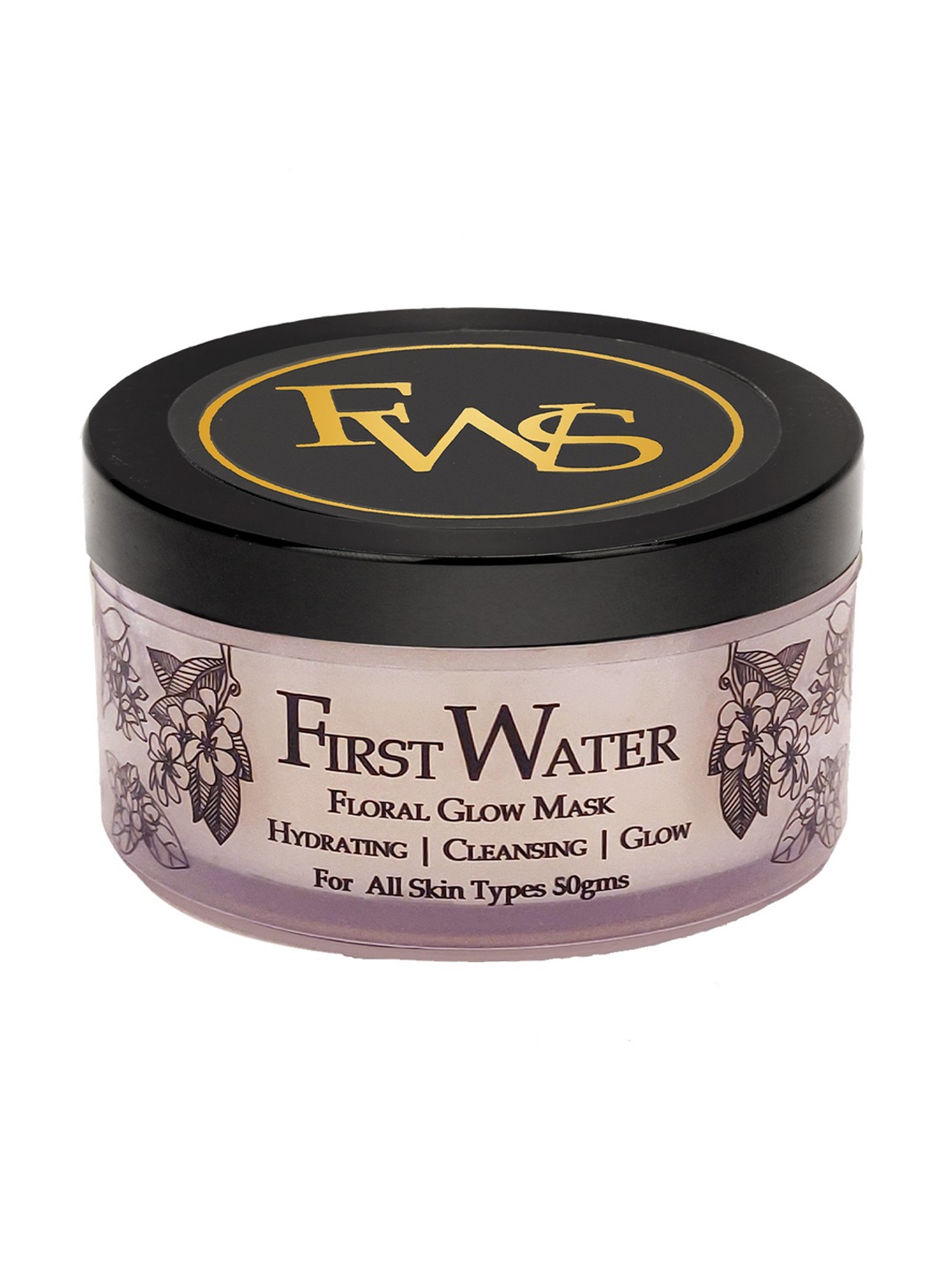 

FIRST WATER Floral Glow Face Mask - Hydrating - Vegan - 50 g, Pink