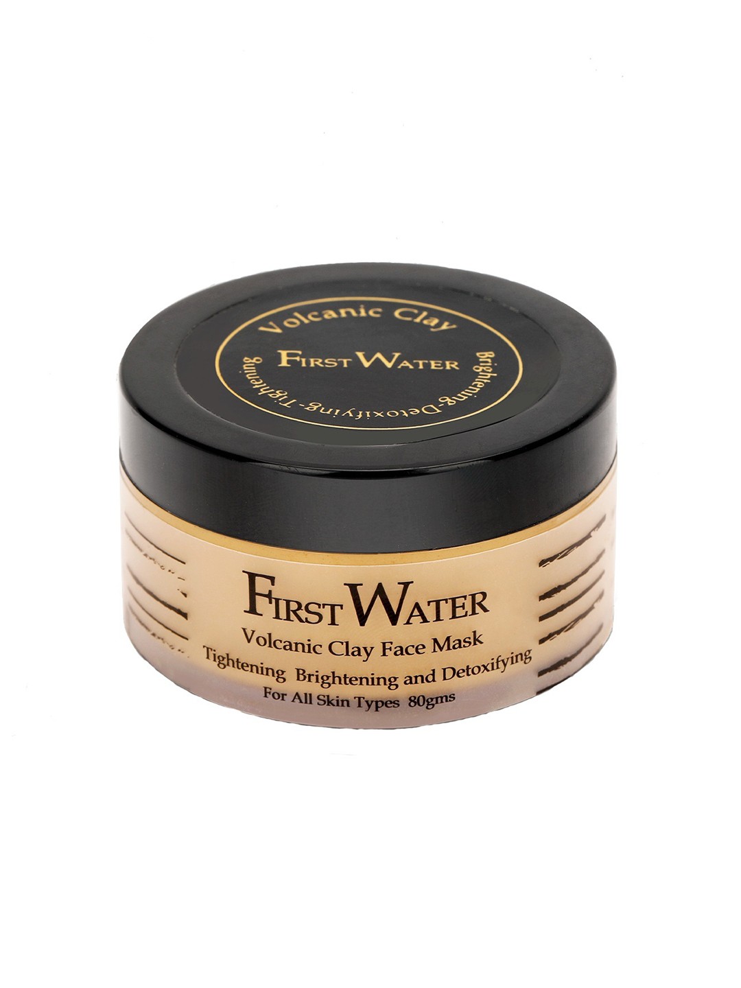 

FIRST WATER Volcanic Clay Face Mask - Detoxifying - Vegan - 80 g, Yellow