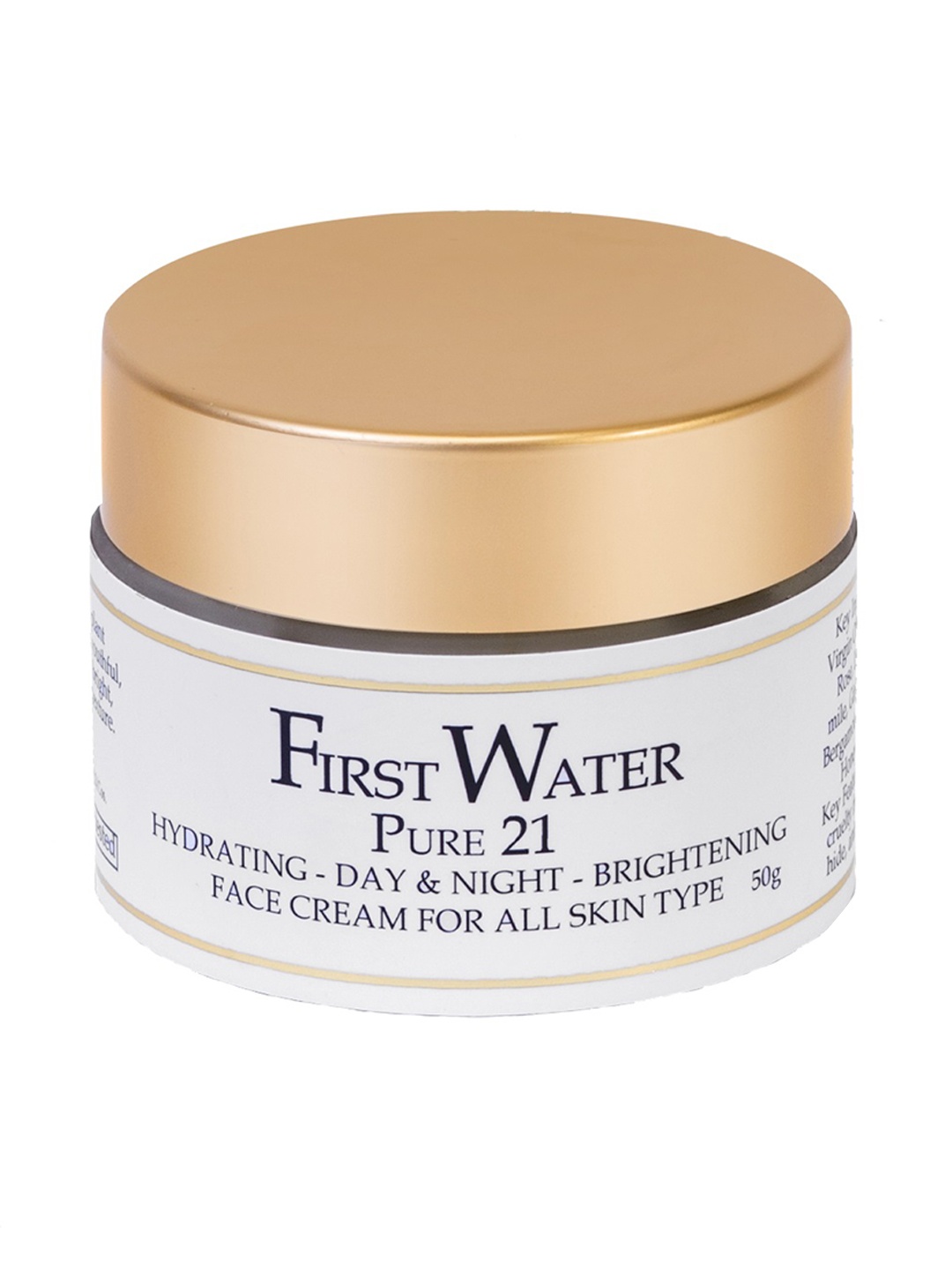 

FIRST WATER Pure 21 Face Cream 50 g, Off white