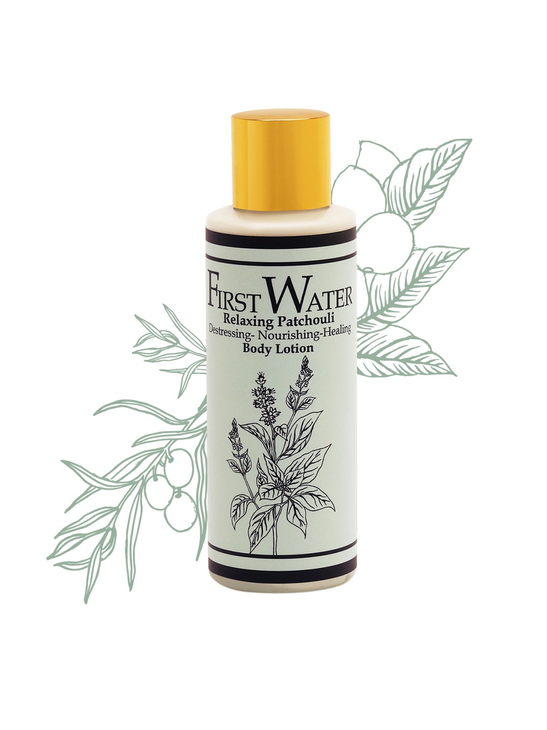 

FIRST WATER Relaxing Patchouli Body Lotion - Vegan - 120 ml, Green