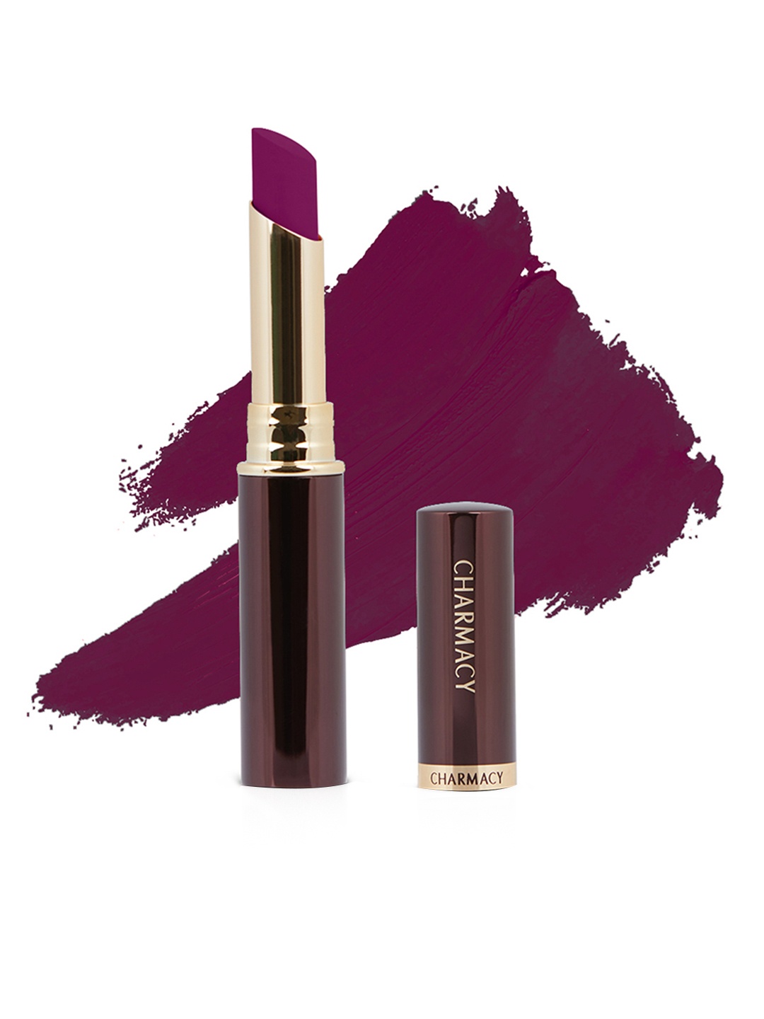 

Charmacy Milano Waterproof & SmudgeProof Vegan Longstay Matte Lipstick - Smitten Kitten 73, Purple