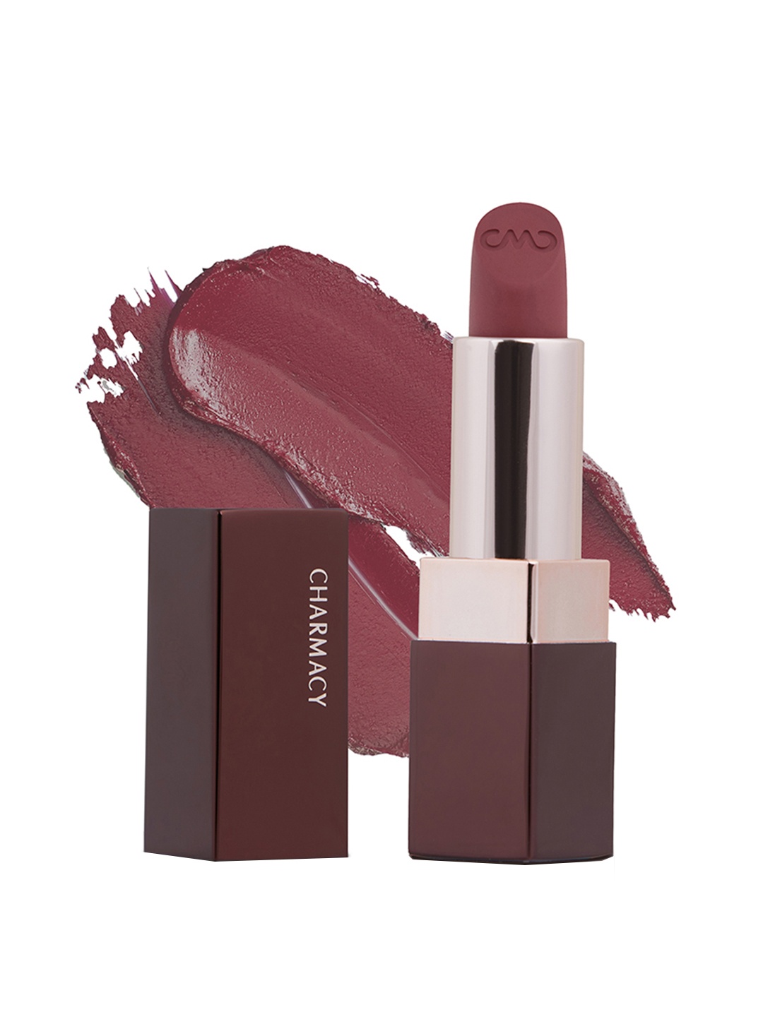 

Charmacy Milano Soft Satin Matte High-Coverage Hydrating Lipstick 3.8g - Vivid Mauve 55, Burgundy