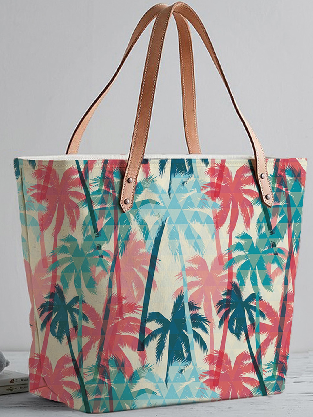 STYBUZZ Multicoloured Floral Shopper Tote Bag, Multi