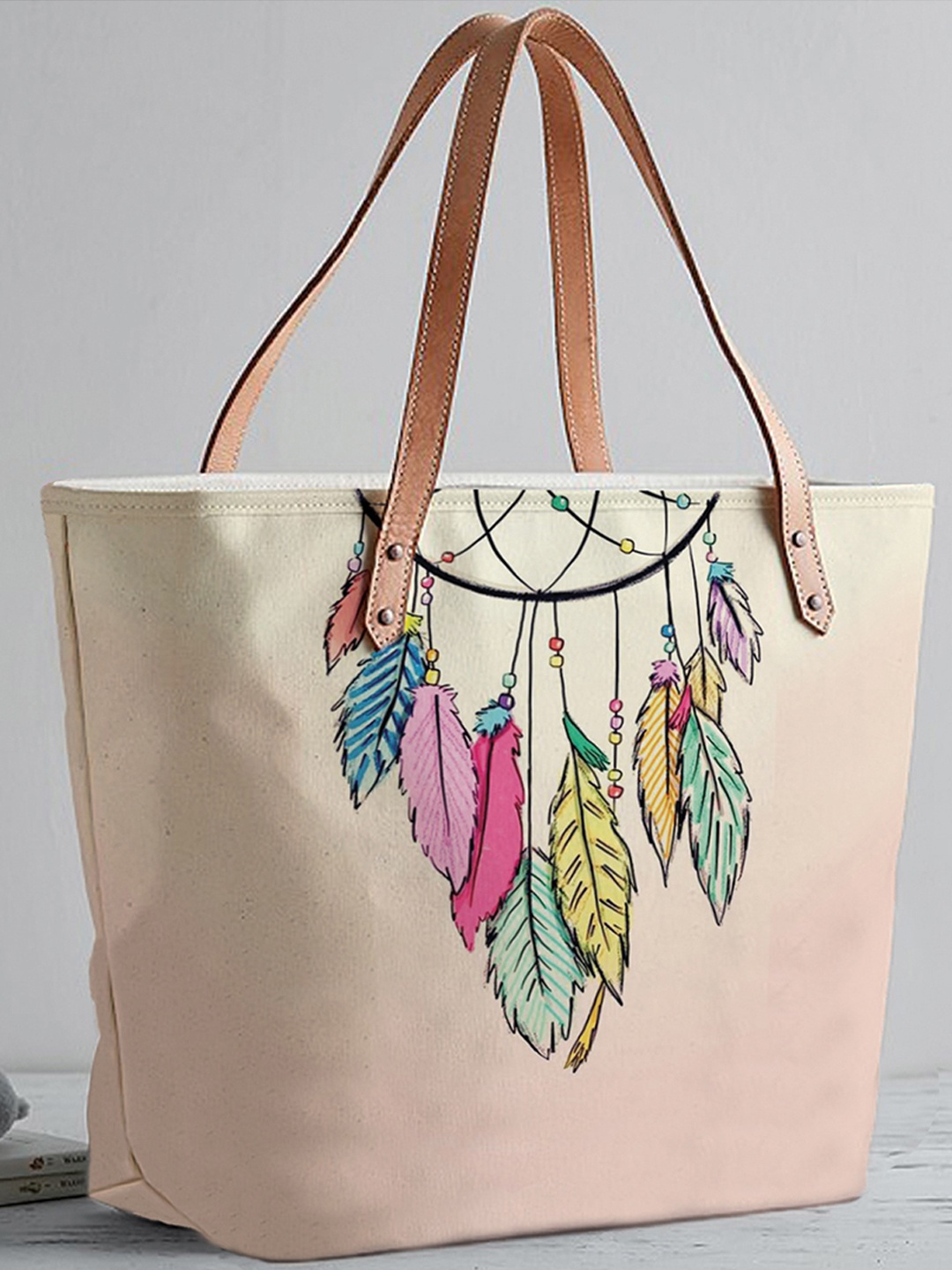 

STYBUZZ Pink Printed Shopper Tote Bag
