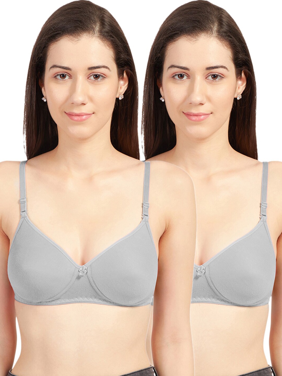 

Sonari Pack Of 2 Grey Bra - Lightly Padded