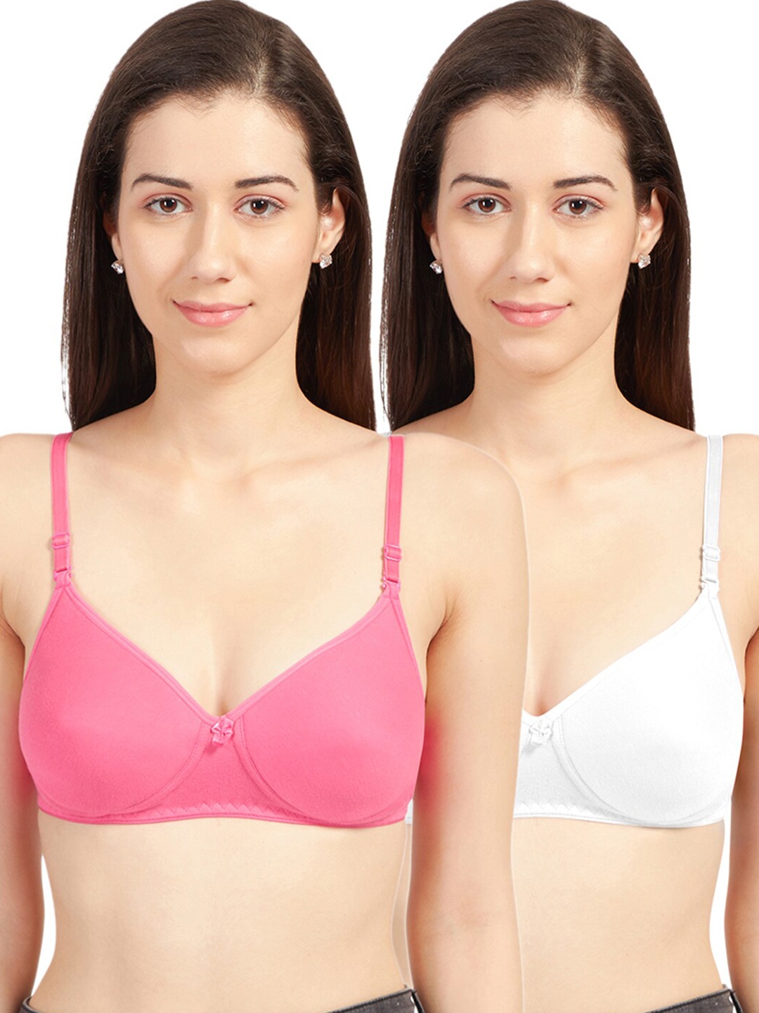

Sonari Set Of 2 Pink & White Bra Lightly Padded