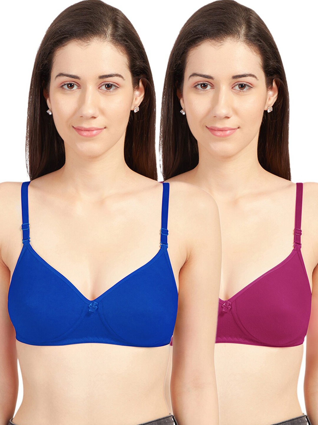 

Sonari Set Of 2 Blue & Purple Bra Lightly Padded