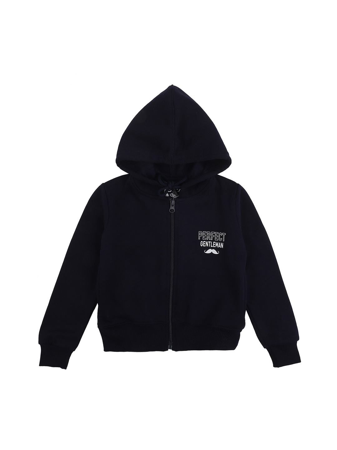 

DYCA Boys Navy Blue Printed Hooded Sweatshirt