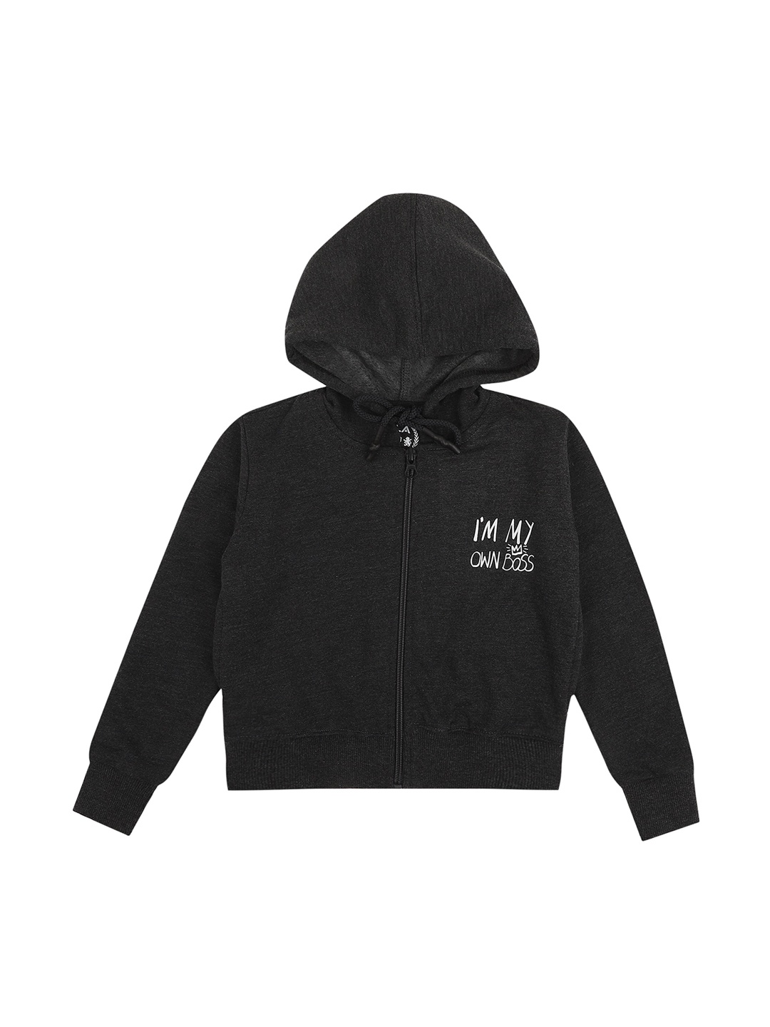 

DYCA Boys Charcoal Grey Fleece Lightweight Hooded Tailored Jacket
