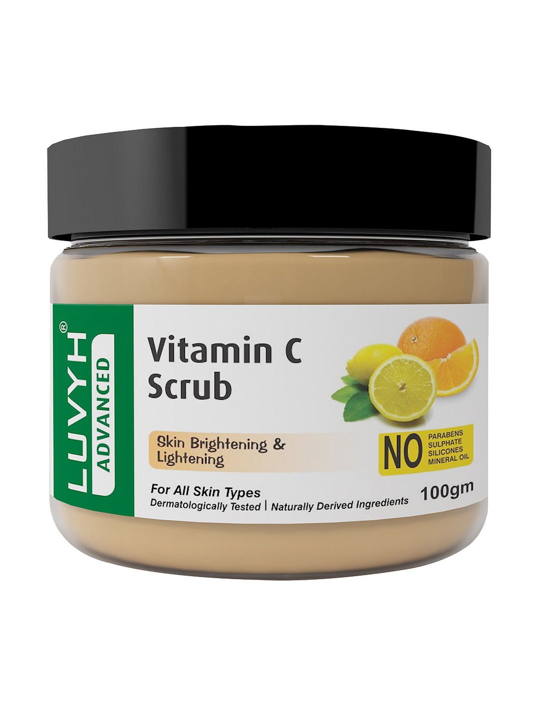 

LUVYH Advanced Vitamin C Scrub for All Skin Types - 100 g, Brown