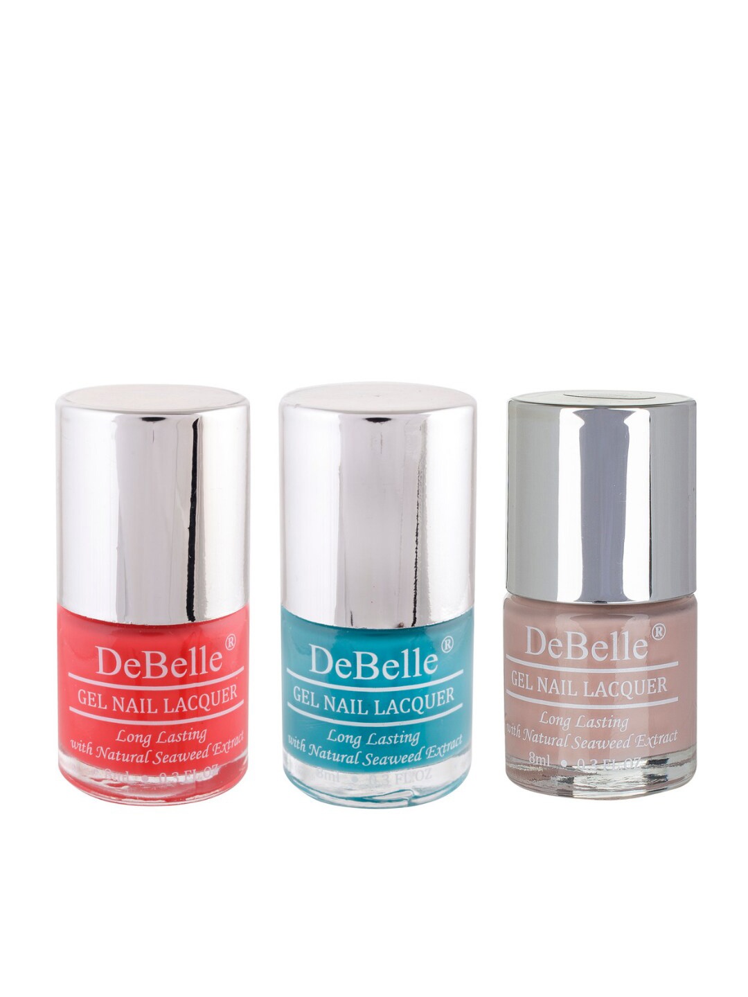 

DeBelle Set of 3 Gel Nail Paints - 8ml Each, Red