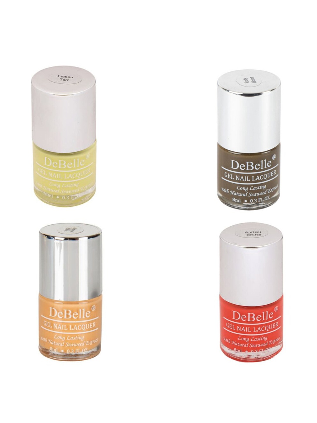 

DeBelle Pack of 4 Gel Nail Polish - 8ml Each, Multi