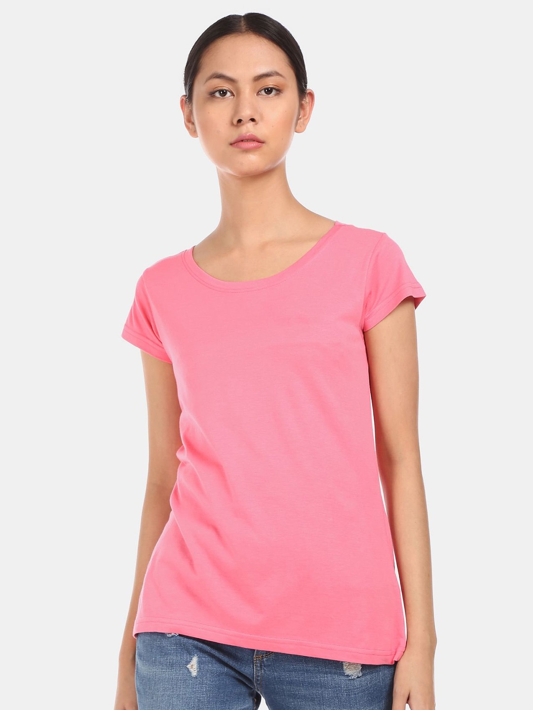 

Sugr Women Pink T-shirt