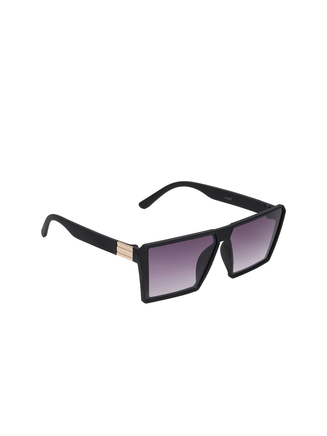 

CRIBA Unisex Grey Lens & Black Square Sunglasses with UV Protected Lens CR_CROATIA