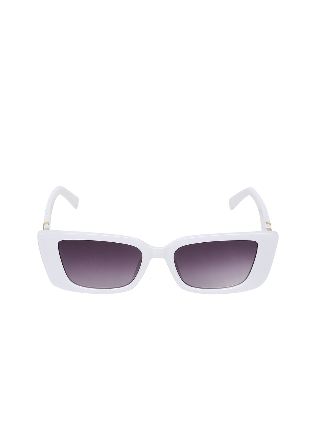 

CRIBA Unisex Grey Lens & White UV Protected Rectangle Sunglasses CR_CORN-WHT-GREY