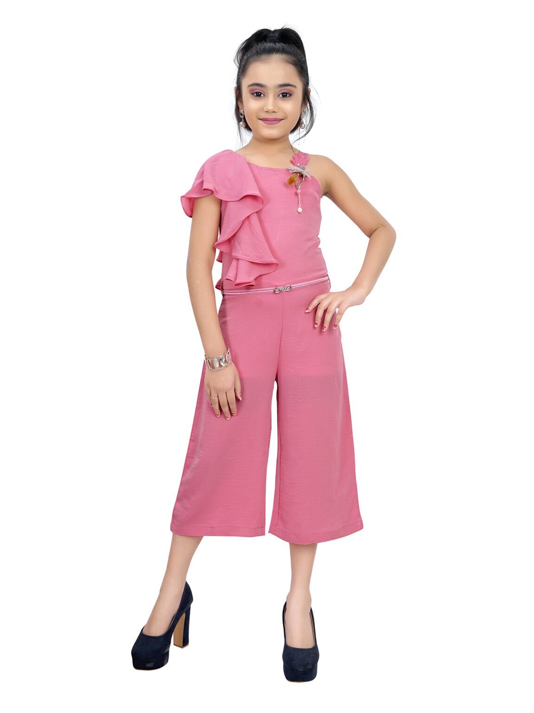 

Tiny Girl Girls Pink Basic Jumpsuit
