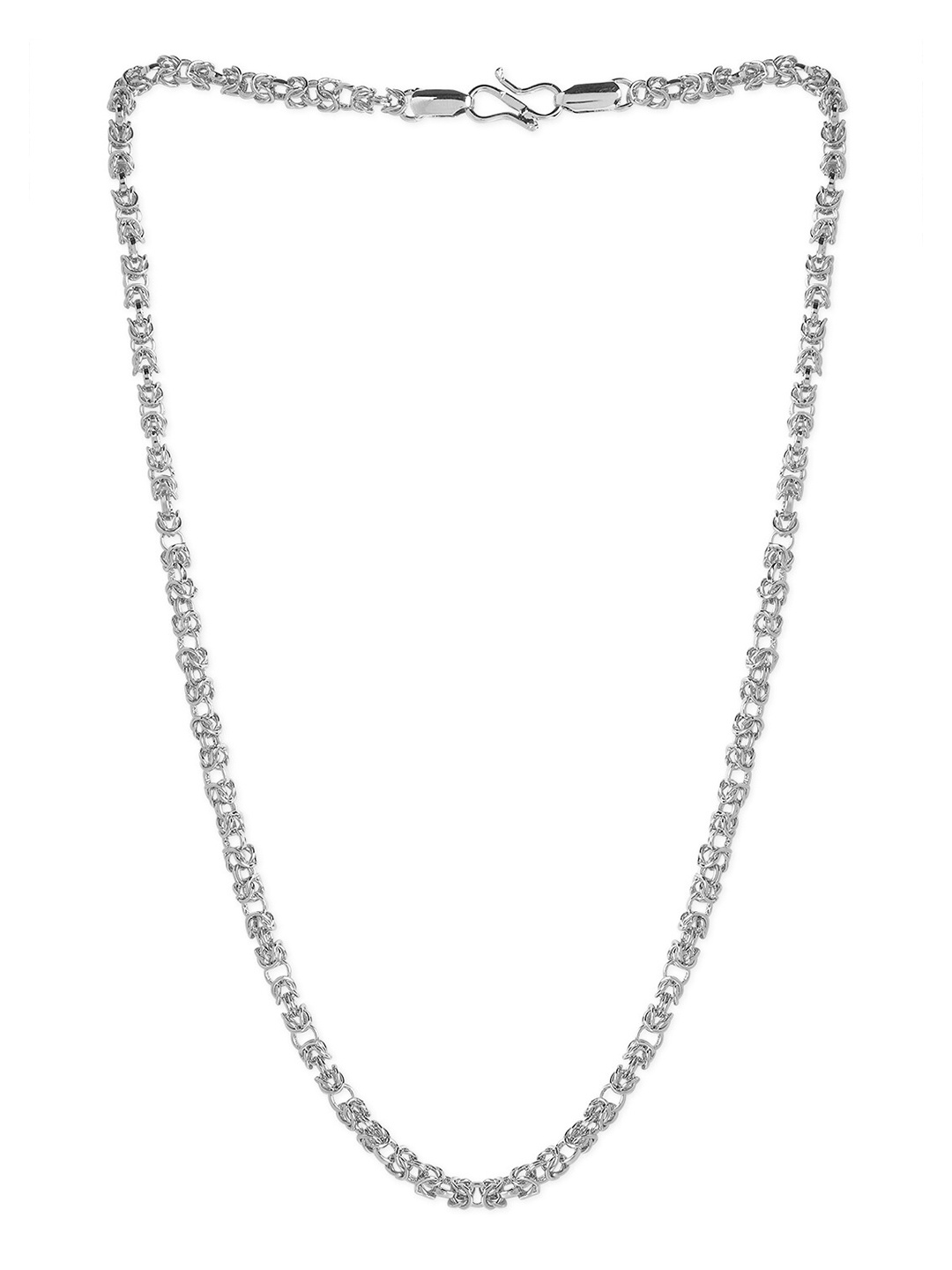 

The Roadster Lifestyle Co Men Silver-Toned Silver-Plated Handcrafted Chain