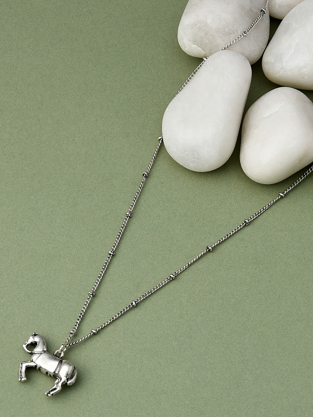 

AMI Silver-Toned Silver-Plated Chain