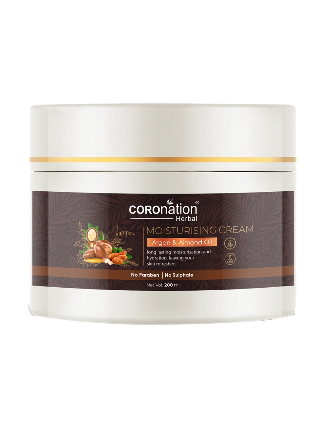 

COROnation Herbal Argan & Almond Oil Moisturising Cream 200 ml, Brown