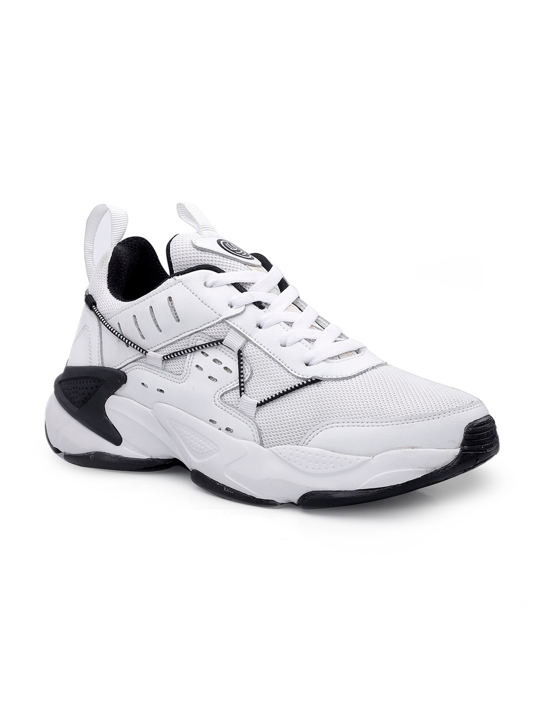

bacca bucci Men White Woven Design Sneakers