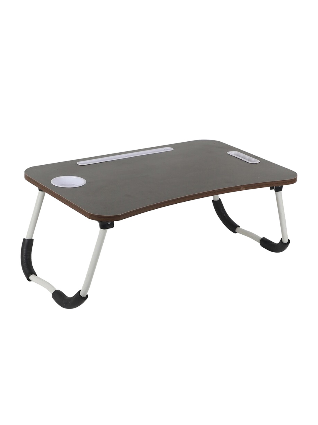 

CDI Coffee Brown Solid Breakfast Table With Cup Holder