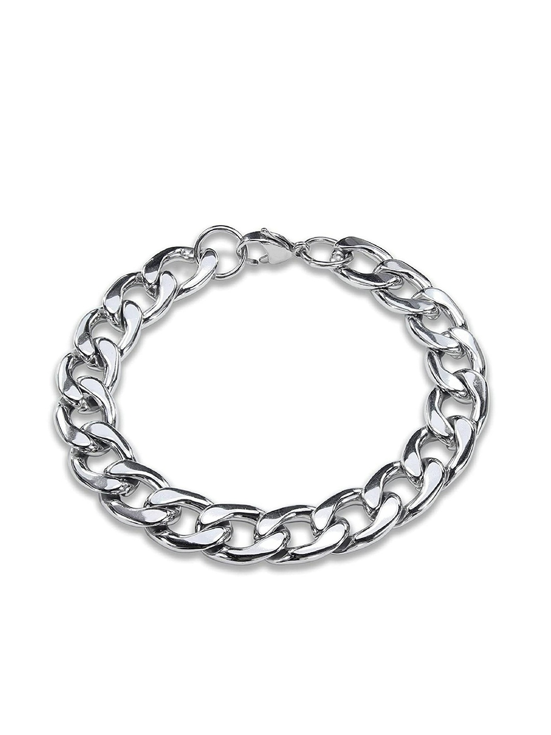 

EL REGALO Men Silver-Toned Antique Link Bracelet