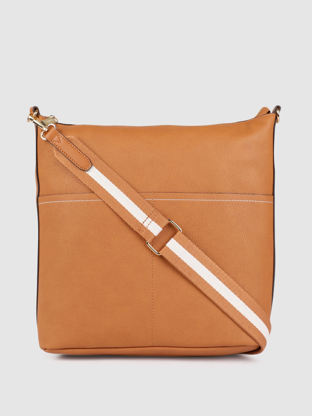 

Accessorize Tan Brown Solid Sling Bag
