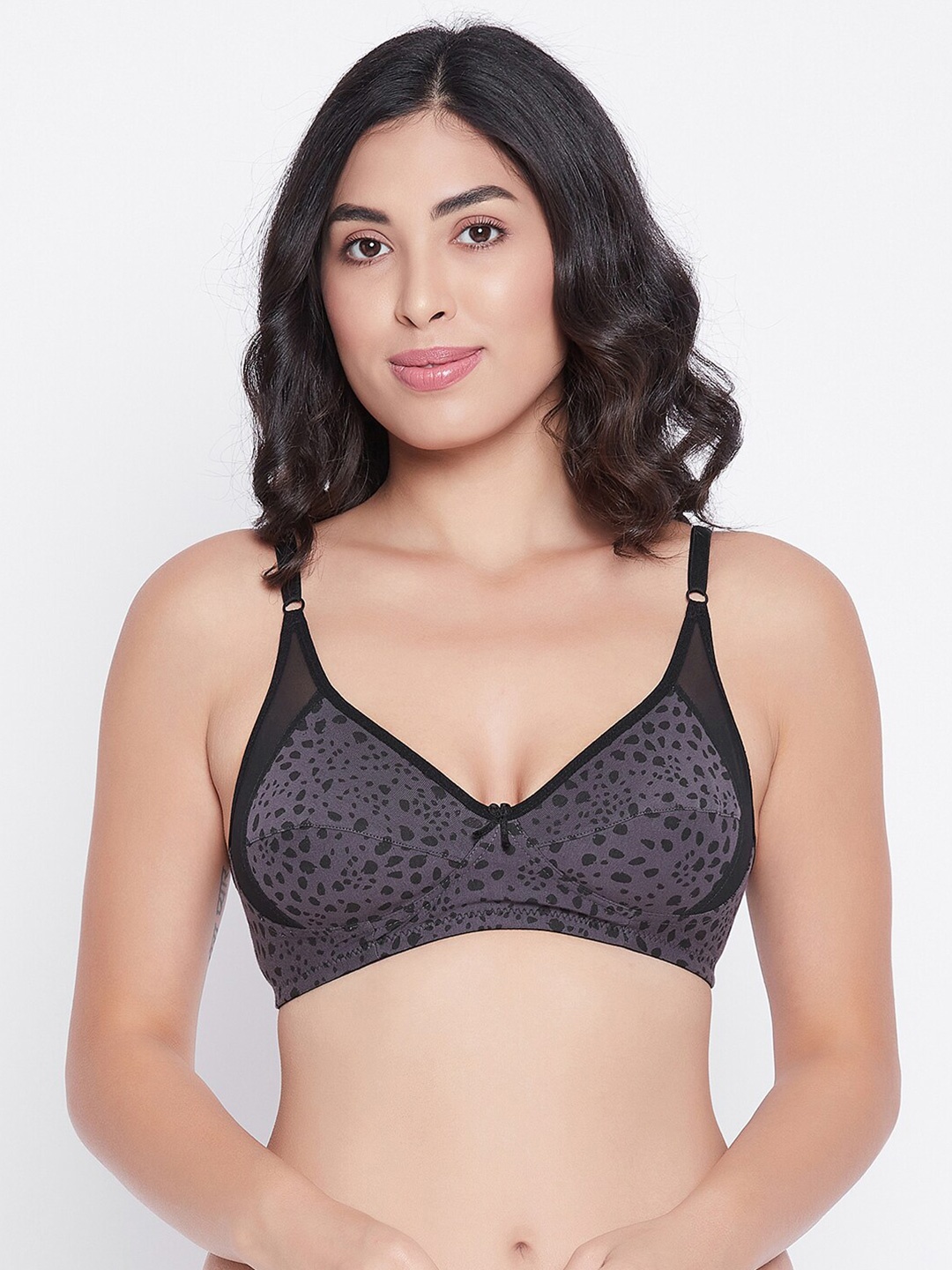

Clovia Grey Animal Everyday Bra