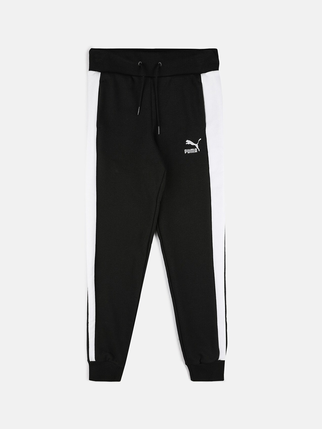 

Puma Girls Black & White Trackpants