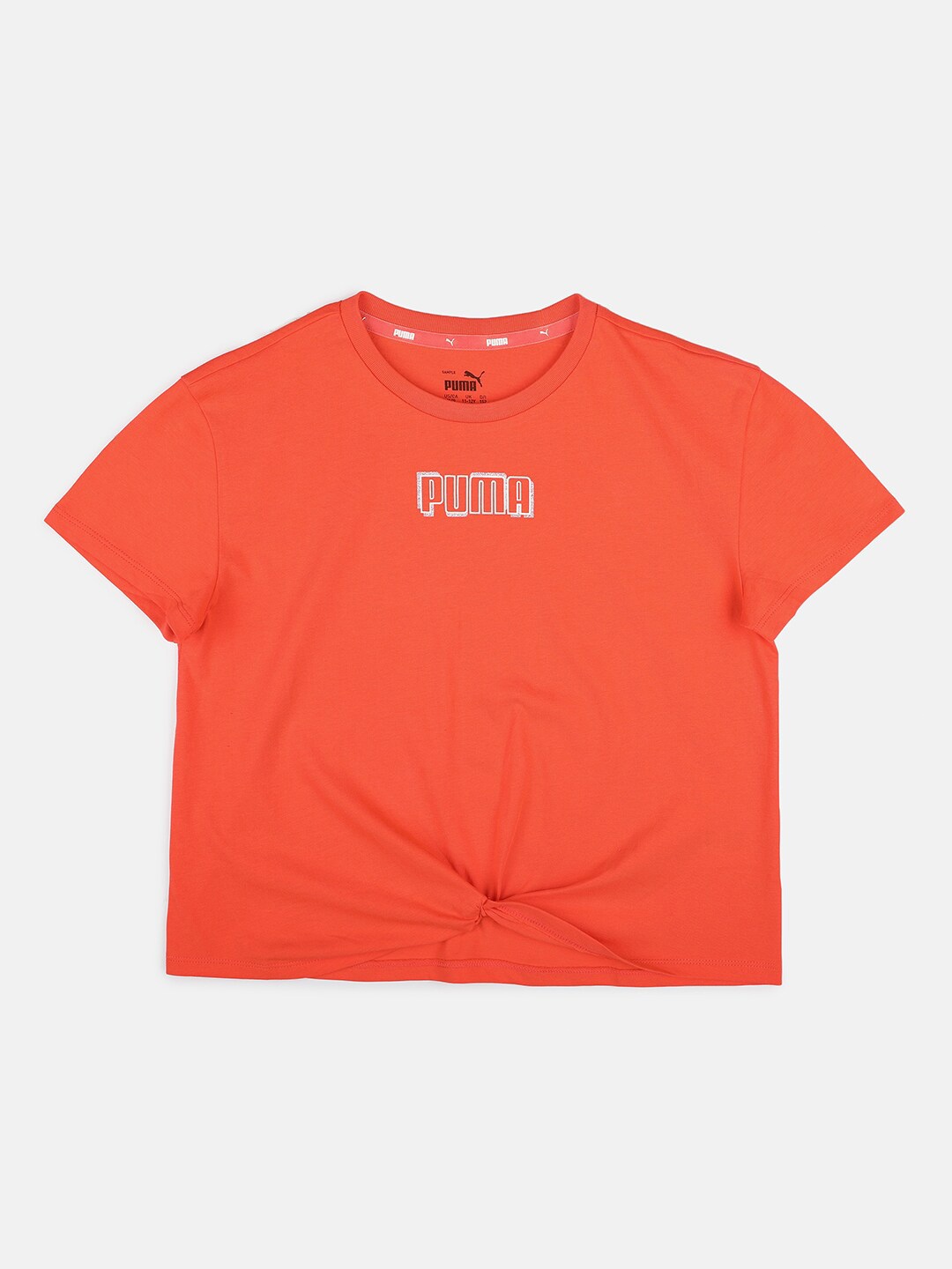 

Puma Girls Orange Alpha Knotted Youth T-shirt