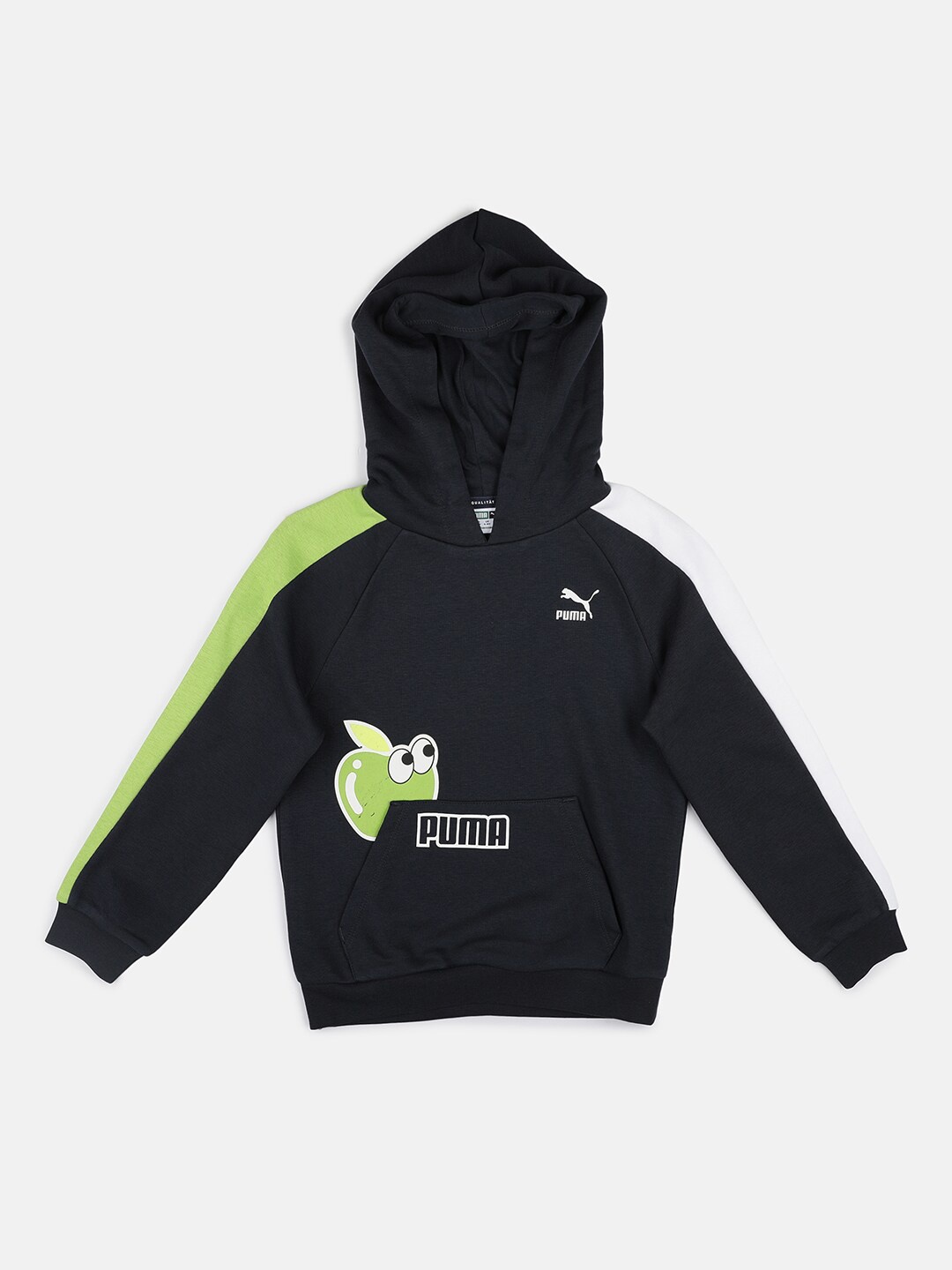 

Puma Unisex Kids Blue Printed Hooded Sweatshirt