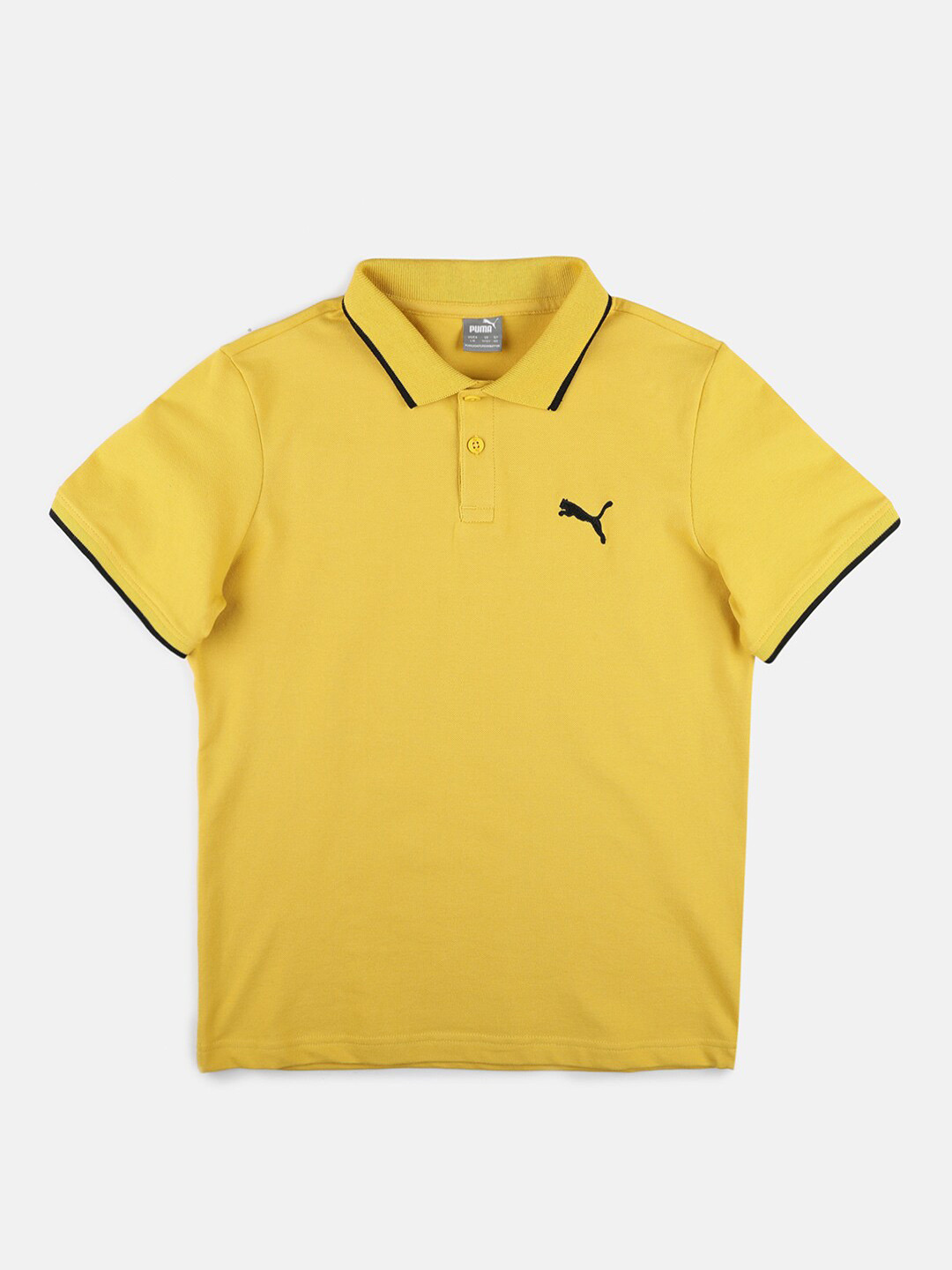 

Puma Boys Polo Collar Regular Fit T-shirt, Yellow