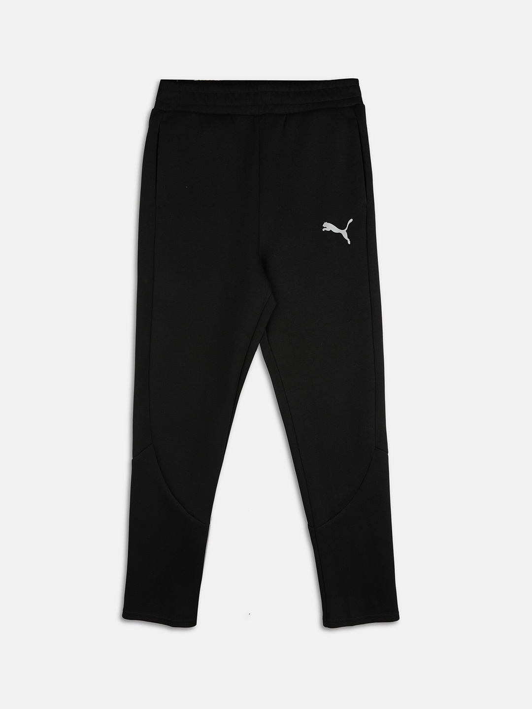 

Puma Boys Black Solid Slim Fit Trackpants