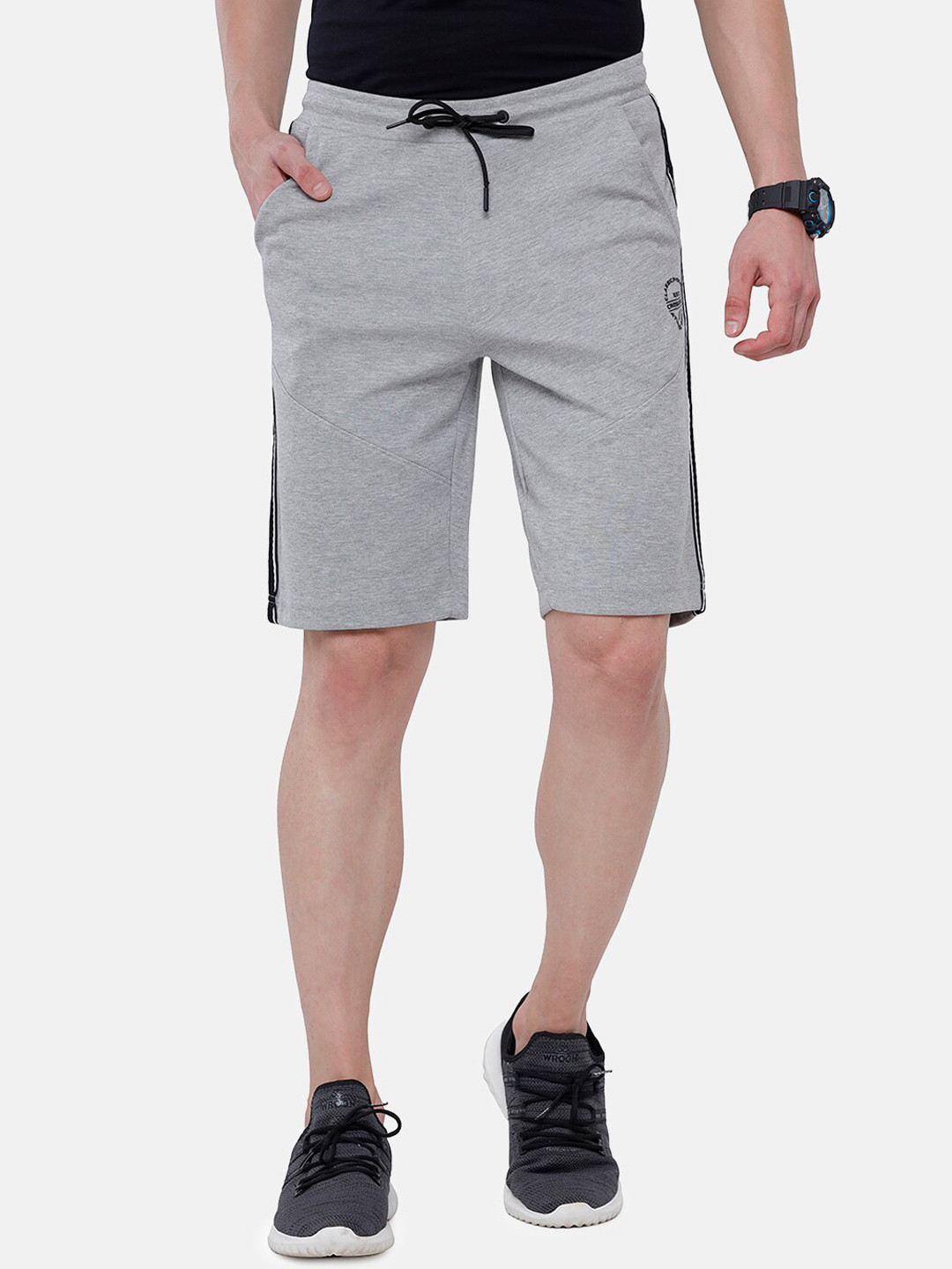 

Classic Polo Men Grey Slim Fit Sports Shorts