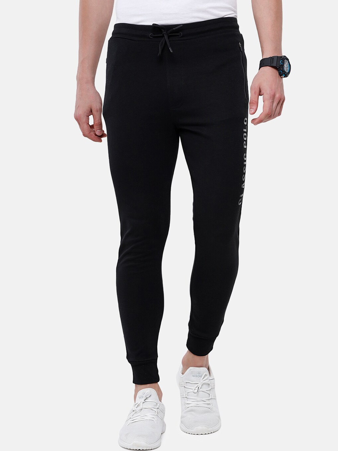 

Classic Polo Men Black Solid Slim-Fit Joggers