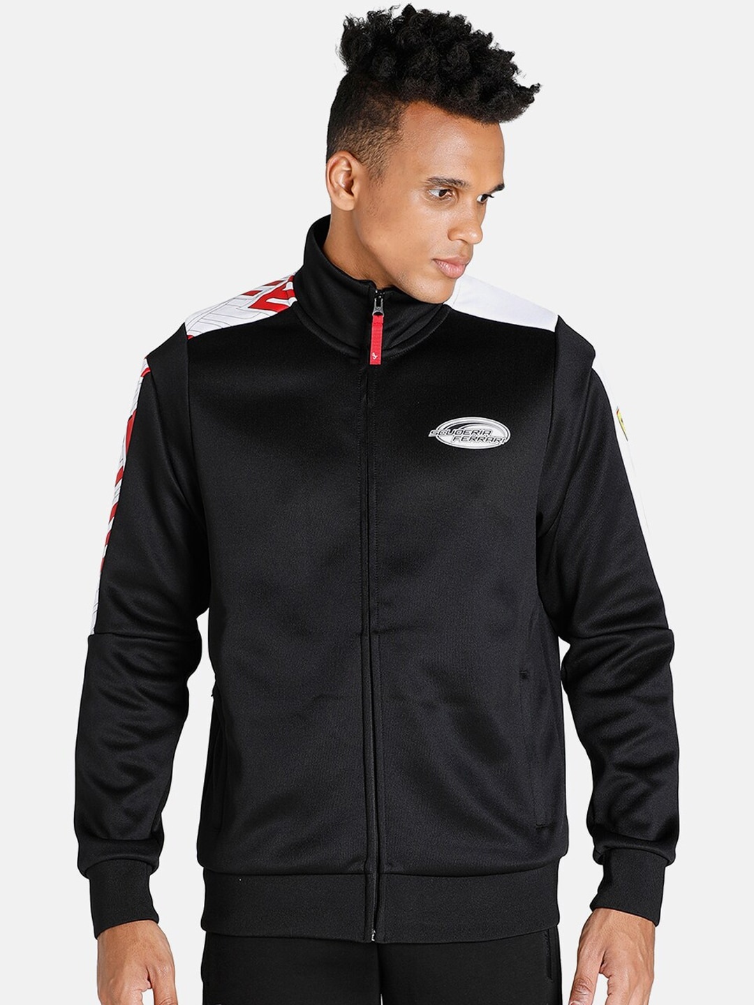 

PUMA Motorsport Men Black Scuderia Ferrari Race T7 Track Sustainable Motorsport Jacket