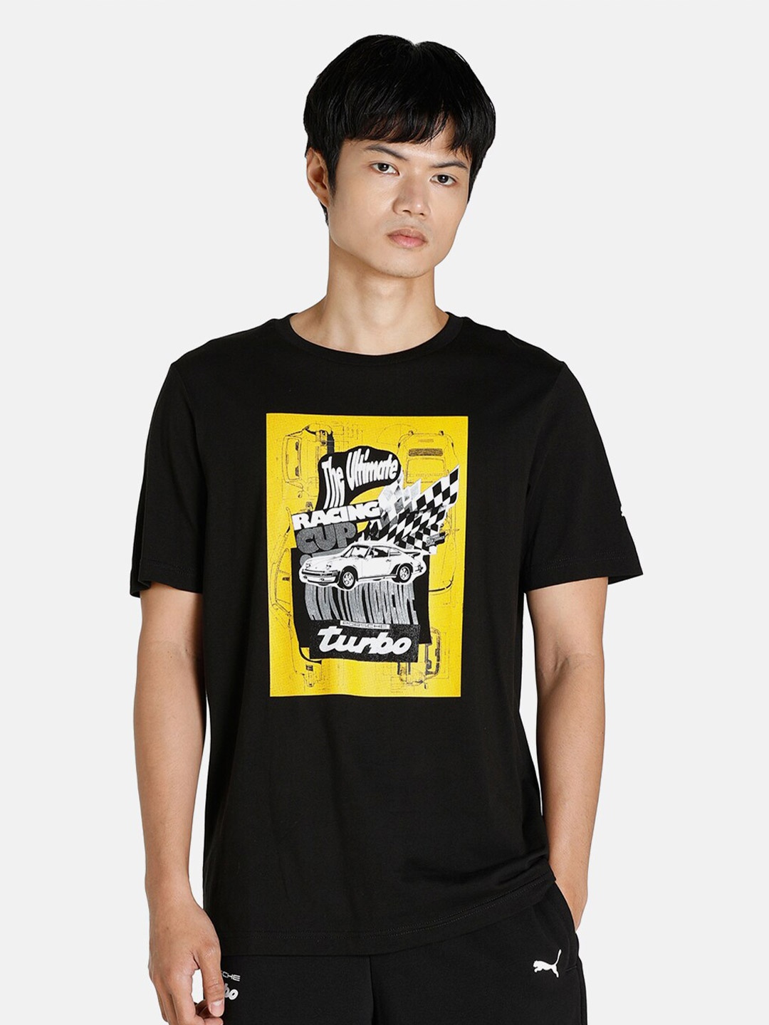 

PUMA Motorsport Men Black Printed Porsche Legacy Applique T-shirt