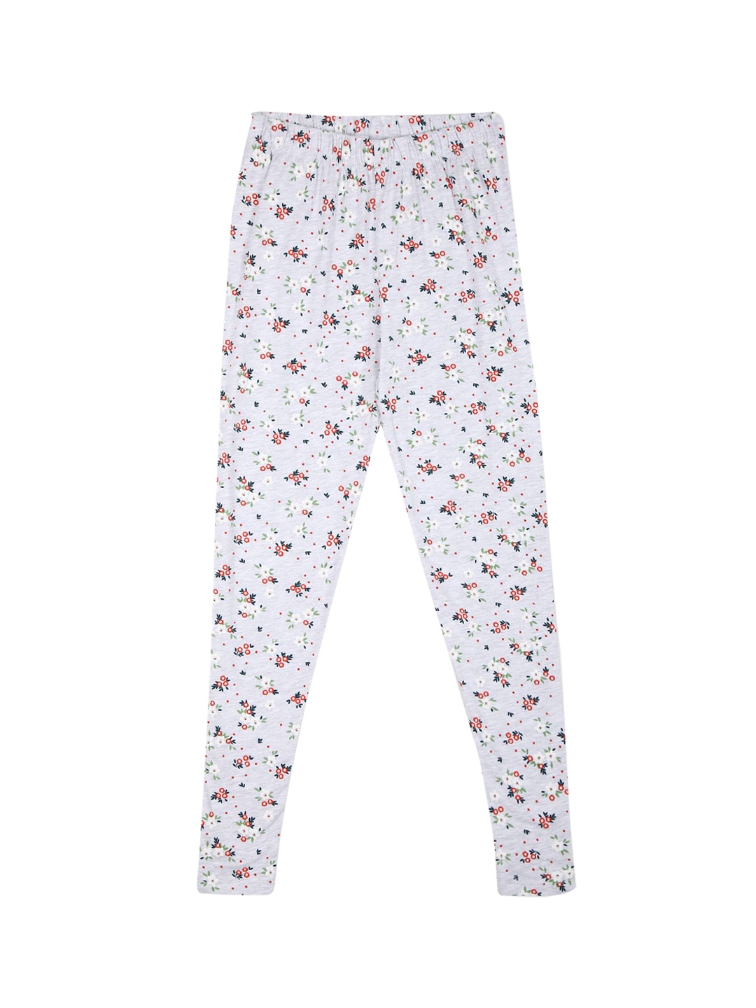 

Cherokee Girls Grey & Red Floral Printed Cotton Ankle Length Leggings