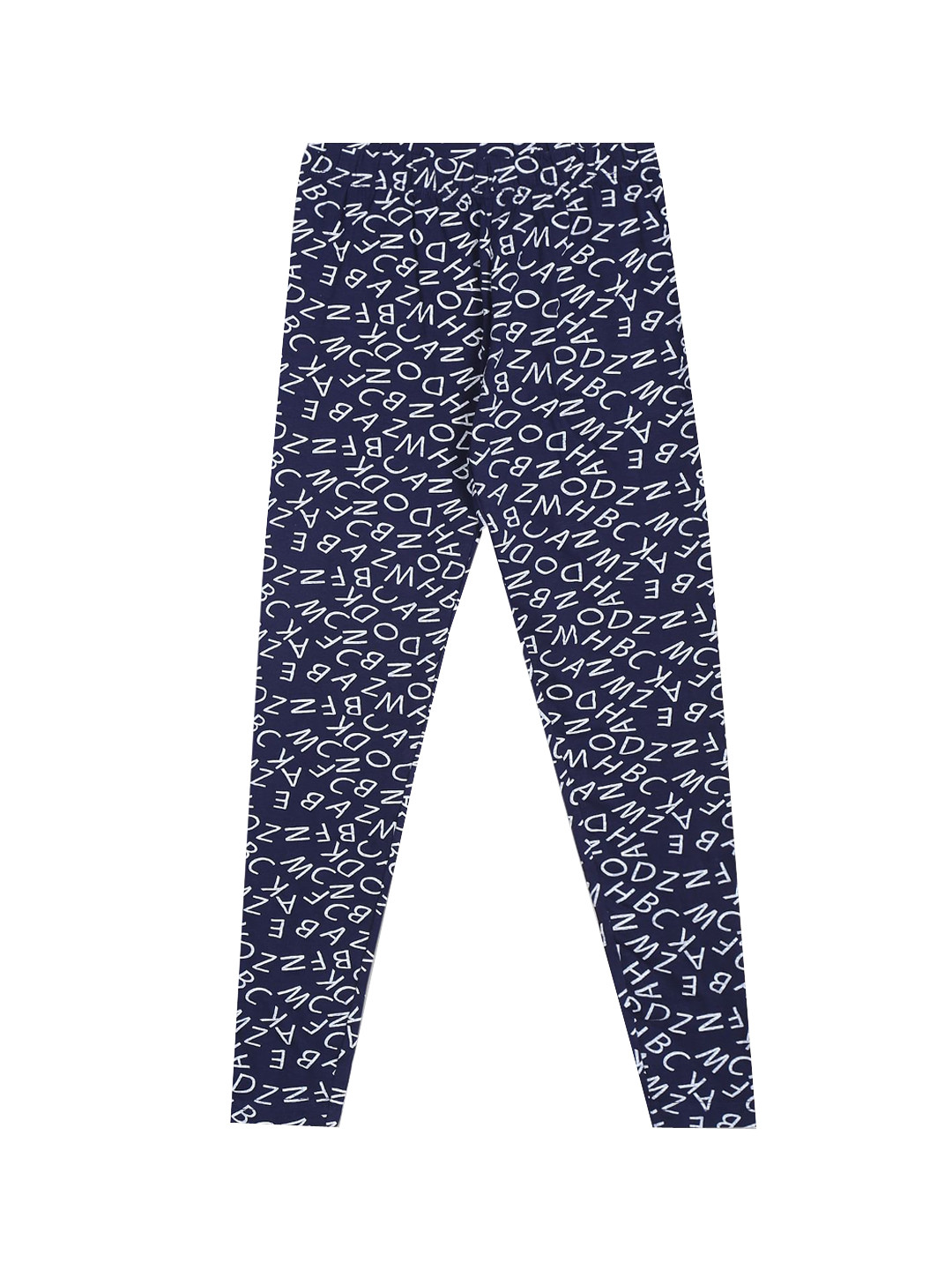 

Cherokee Girls Blue & White Printed Cotton Ankle Length Cotton Winter Leggings