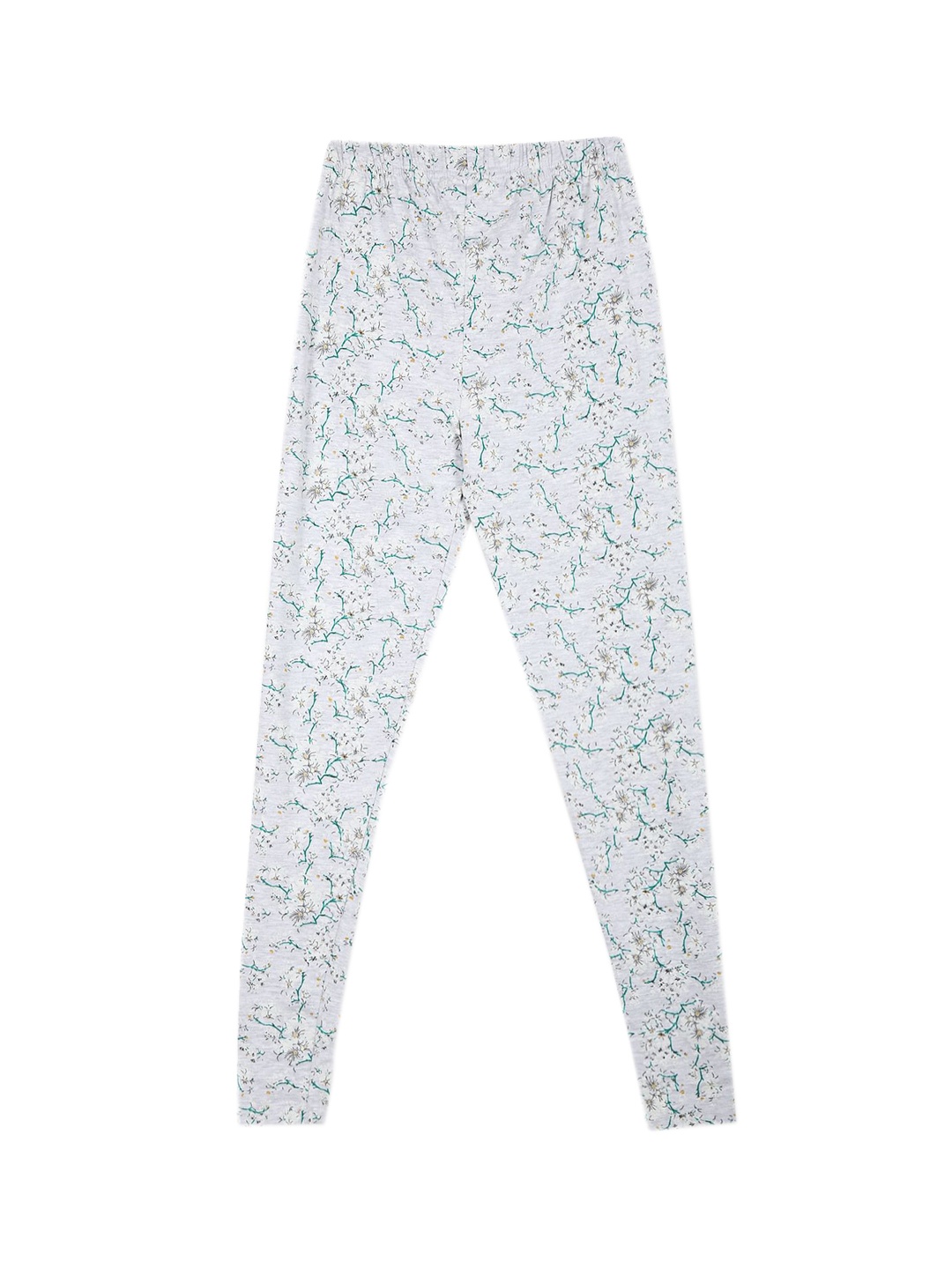 

Cherokee Girls Grey & Teal Blue Printed Ankle Length Leggings