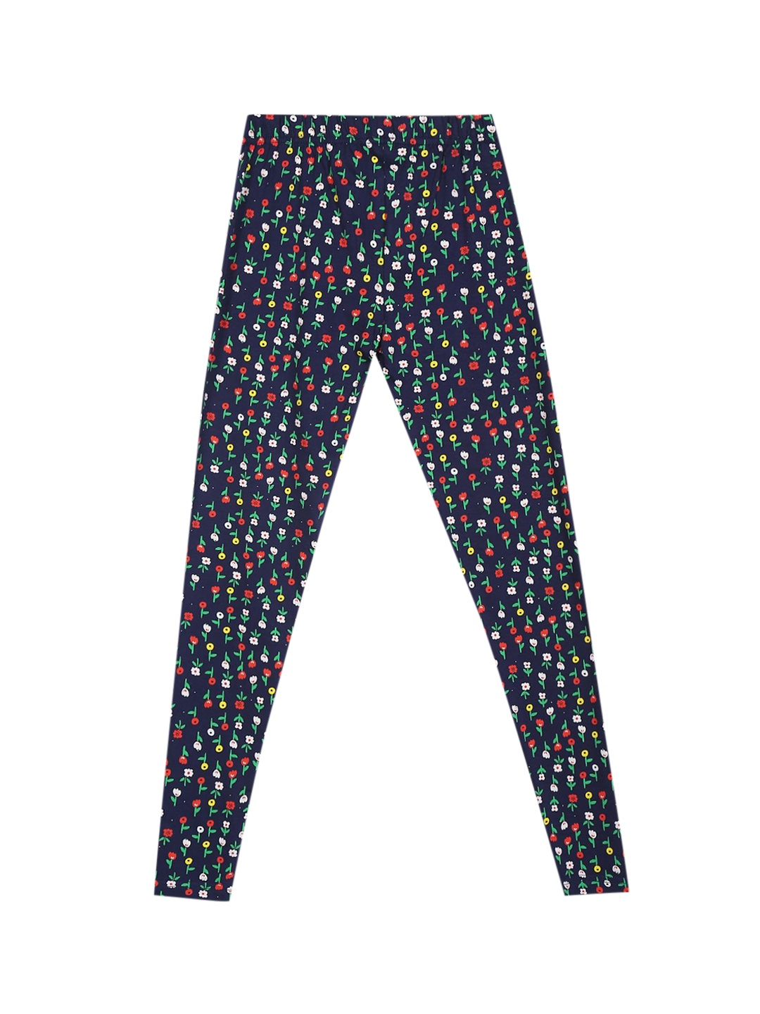 

Cherokee Girls Navy Blue & Red Floral Printed Cotton Ankle-Length Cotton Leggings