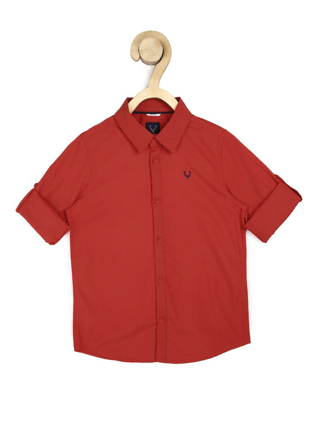

Allen Solly Junior Boys Red Slim Fit Casual Shirt