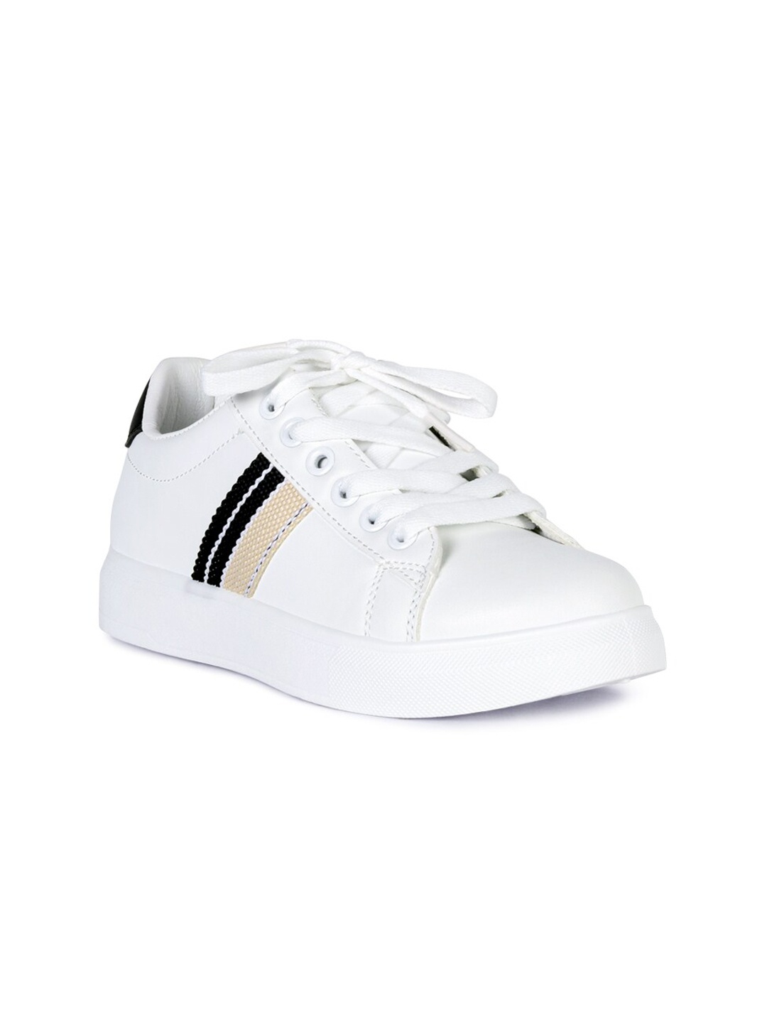 

London Rag Women Black Striped Sneakers