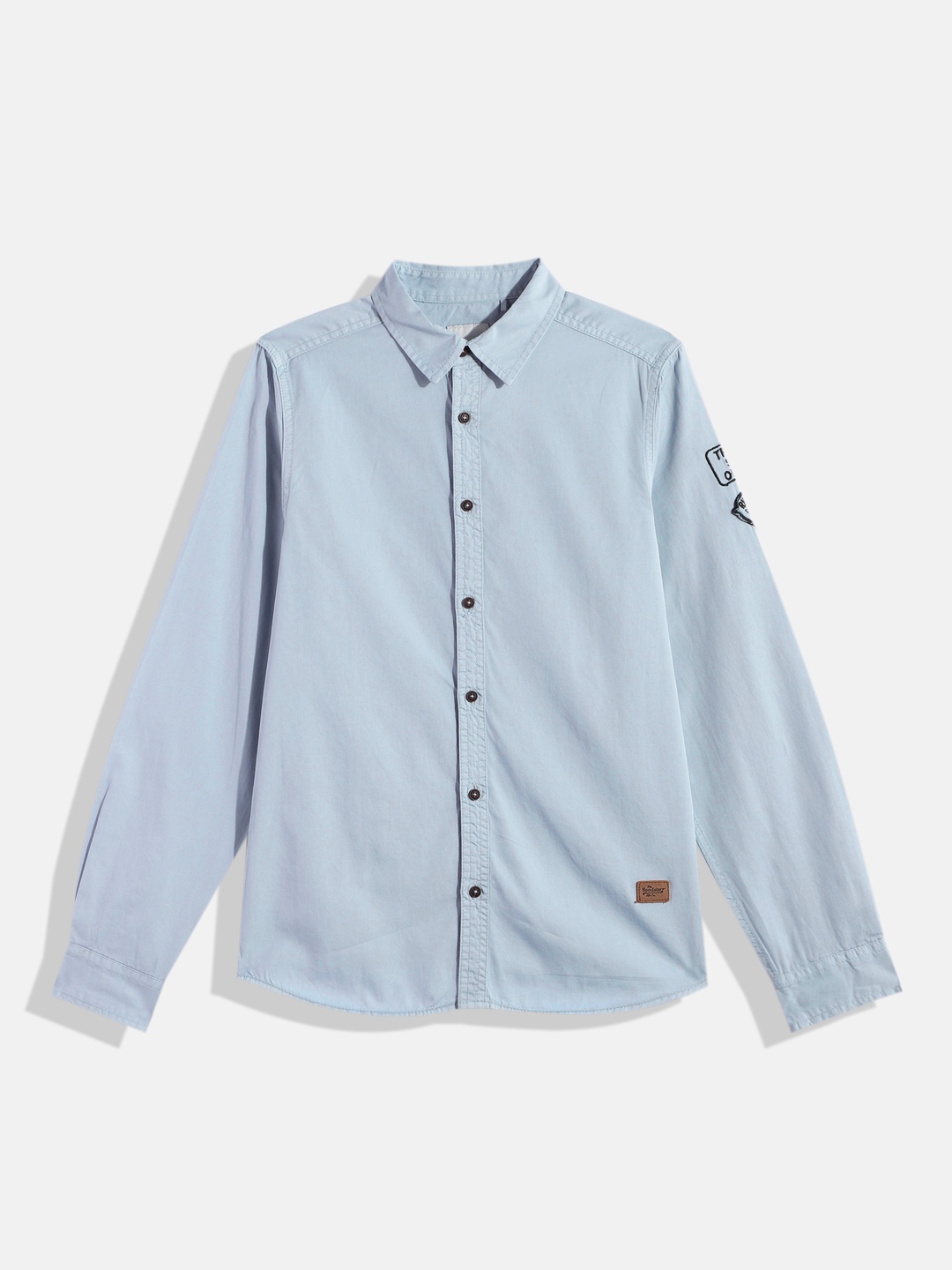 

UTH by Roadster Boys Blue Pure Cotton Casual Shirt