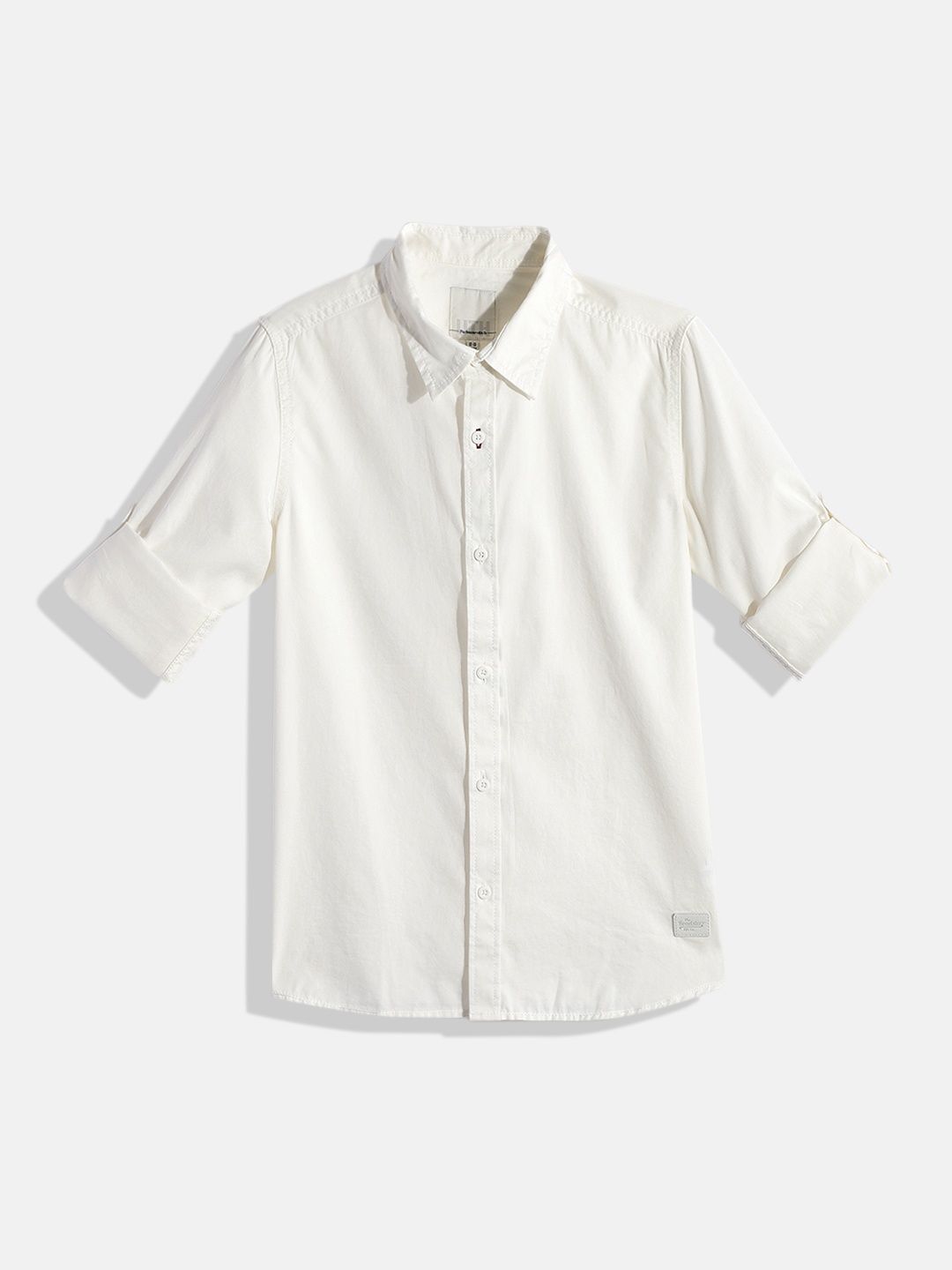 

UTH by Roadster Boys White Pure Cotton Casual Shirt