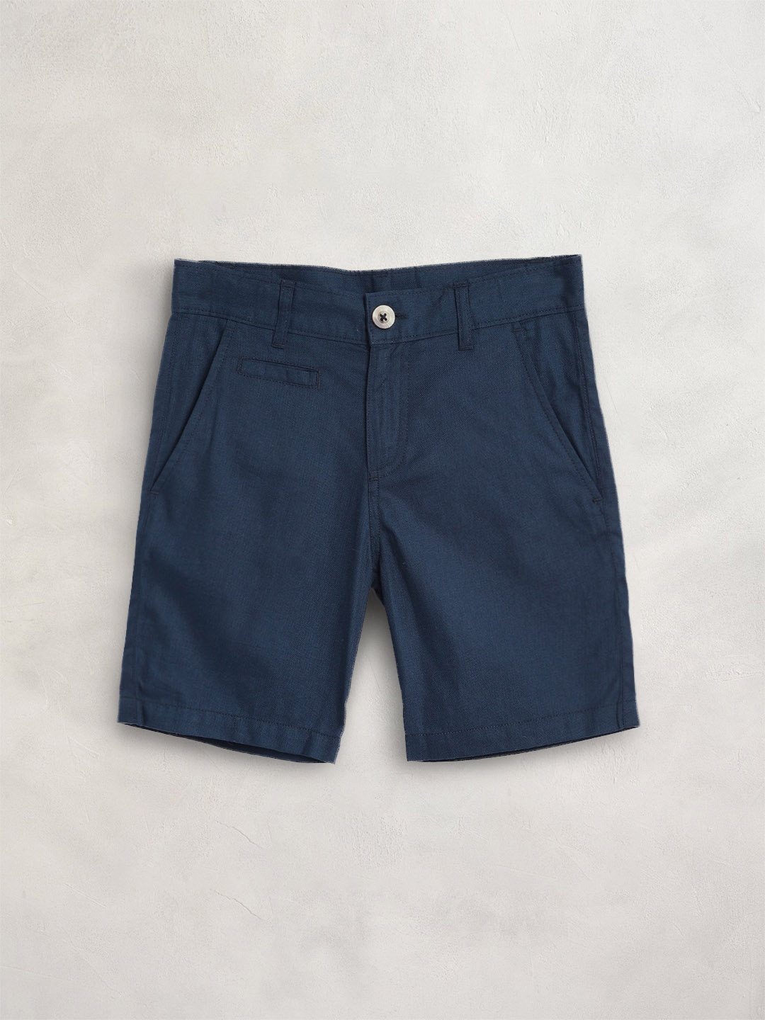 

Cherry Crumble Boys Blue Knee Length Shorts