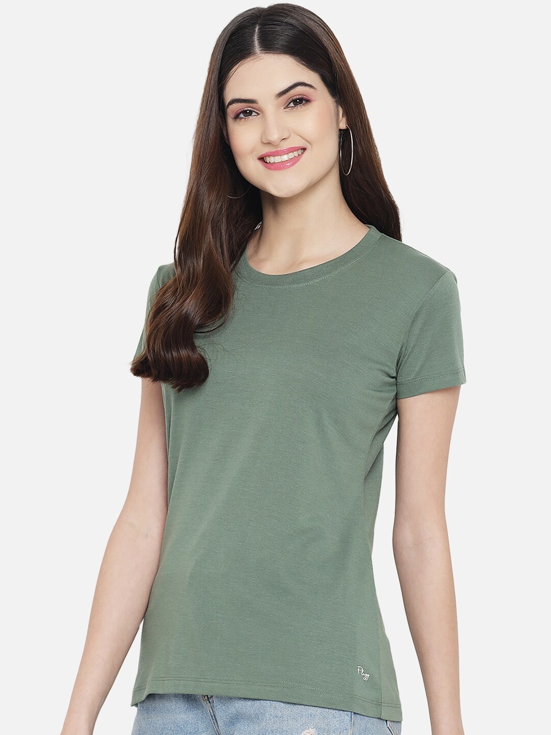

Plagg Women Lime Green T-shirt